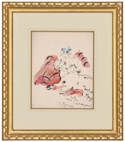 Petit chien (recto) (pastel à l