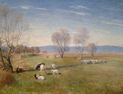 Paysage avec moutons - Christian Eriksen Skredsvig