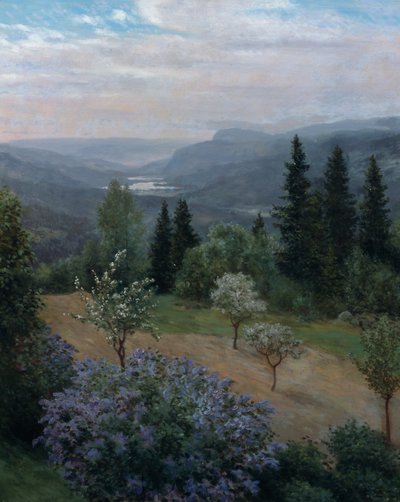 Printemps dans le jardin - Christian Eriksen Skredsvig
