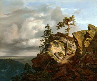 Paysage du Harz (La lande de Lunebourg près de Harburg) - Christian Ernst Bernhard Morgenstern