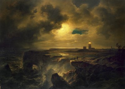 Helgoland au clair de lune - Christian Ernst Bernhard Morgenstern