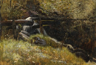 French : Ruisseau en mai Stream in May - Christian Friedrich Gille