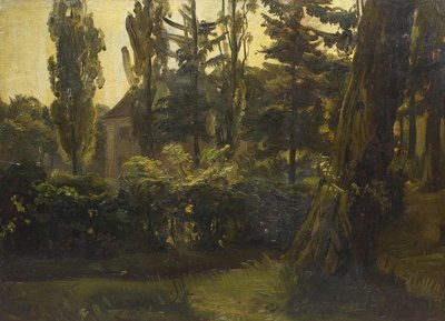 French : Dans le grand jardin, Dresden - Christian Friedrich Gille