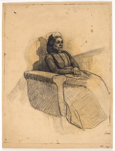 Dame sur un canapé - Christian Kongstad Petersen