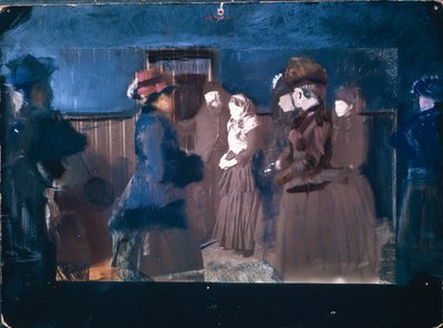 Albertine dans la salle d