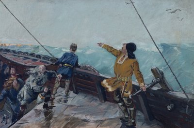 Leiv Eiriksson découvre l