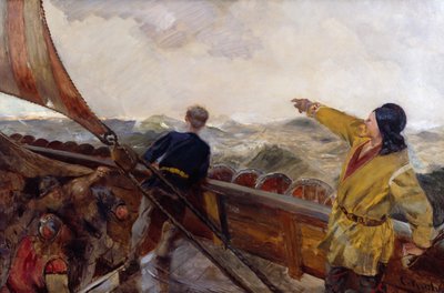 Leiv Eiriksson découvre l