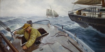Pilote par mauvais temps - Christian Krohg