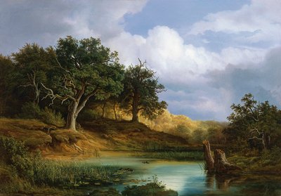 Chênes au bord de l