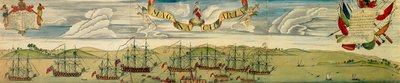 Vue en perspective du blocus du port de Boston, vers 1768 - Christian Remick