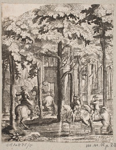 Cavaliers dans une forêt - Christian Rothgiesser