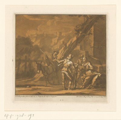 Voyageurs parlant - Christian Rugendas