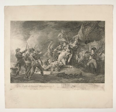 La mort du général Montgomery à Québec - Christian Wilhelm Ketterlinus