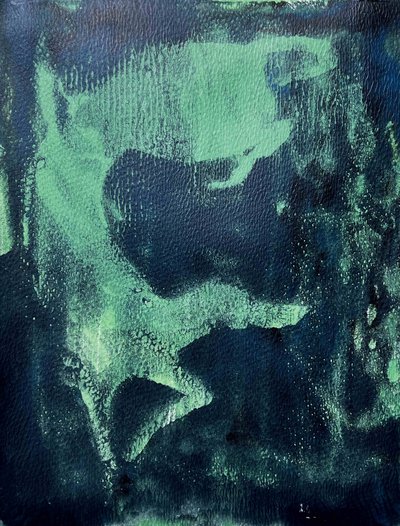Flux abstrait vert foncé - Christina Misuro