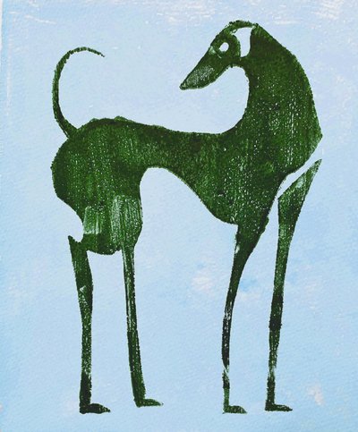 Un chien du désert plein d