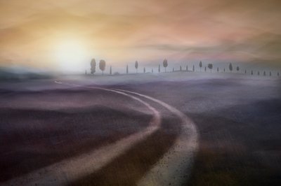Route de campagne brumeuse - Christina Sillen