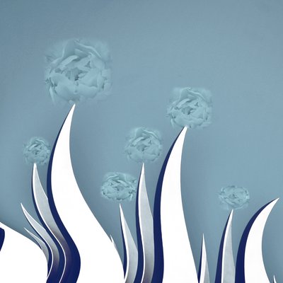 Fleurs bleues sereines - Christina Sillen