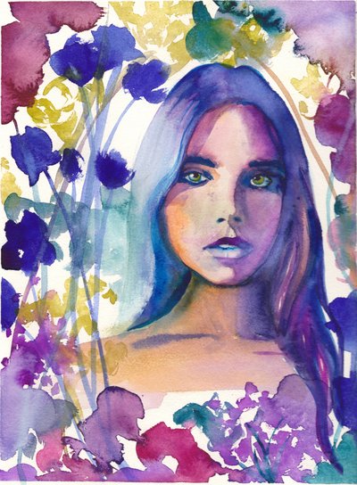 Une femme au charme floral et rêveur - Christine Lindstrom