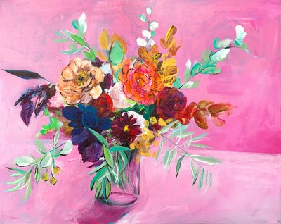 Bouquet floral éclatant - Christine Lindstrom