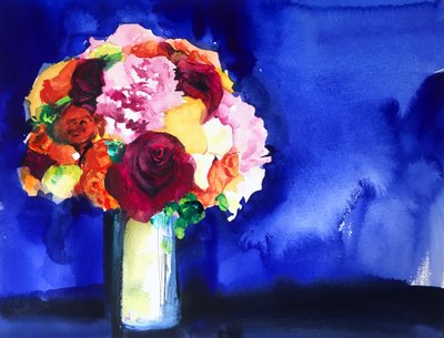 Bouquet floral éclatant - Christine Lindstrom