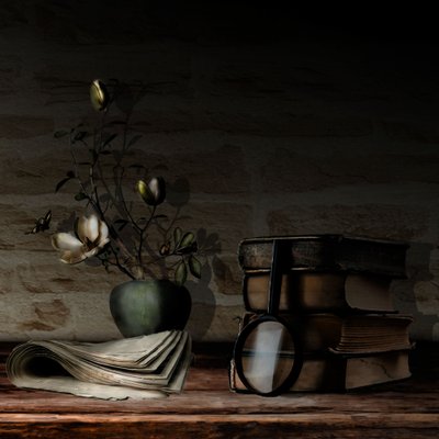 Livres anciens et fleurs - Christine SUISSIA