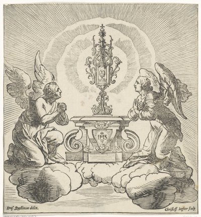 Deux anges adorent l