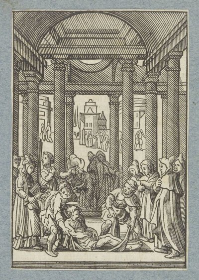 La mise au tombeau de Saint Étienne - Christoffel van Sichem (II)