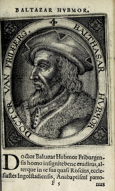Balthasar Hubmaier, illustration de 