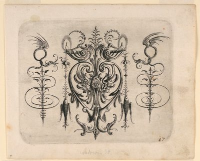Planche 17, de Neüw Grotteßken Buch (Nouveau Livre de Grotesques) - Christoph Jamnitzer