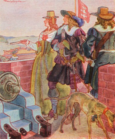 Promenade sur les remparts - Christophe (1856 1945)