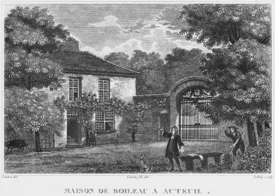 Maison de Nicolas Boileau, dit Boileau-Despréaux, à Auteuil, Paris, gravée par Ashby (19ème siècle) - Christophe Civeton