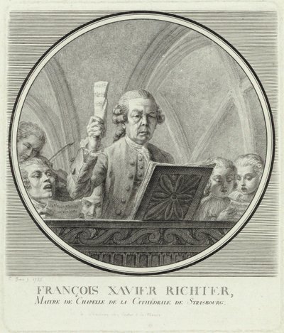 Portrait du compositeur Franz Xaver Richter, 1785 - Christophe Guerin