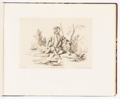 Le Repos de Chasse, Singeries ou différentes actions de la vie humaine représentées par des singes - Christophe Huet