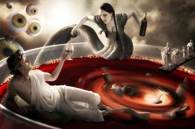 Fantaisie au vin rouge foncé - Christophe Kiciak