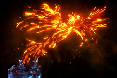 Le phénix de feu renaît de ses cendres - Christophe Kiciak
