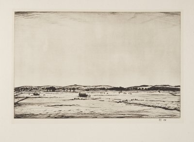 Sussex Downs, pub.1926 - Christopher Richard Wynne Nevinson