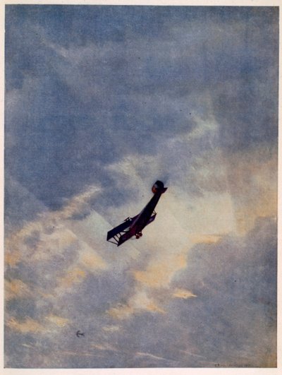 Descente sur un avion hostile, des artistes britanniques au front, continuation du Front occidental, 1918 - Christopher Richard Wynne Nevinson