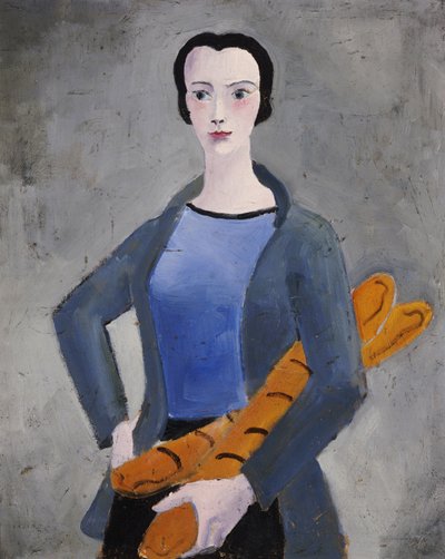 Fille avec du pain - Christopher Wood