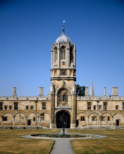 Vue du dôme du Christ Church College conçu par l