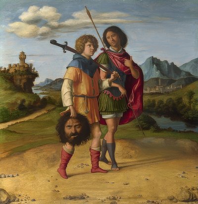 David et Jonathan (?). Vers 1505-10 - Cima da Conegliano