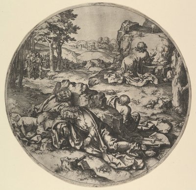Le Christ à Gethsémani copie - Claes Jansz Visscher