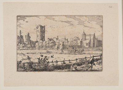 La maison de Cleef, près de Haarlem, vue des environs de Haarlem (Plaisante Plaetsen) - Claes Jansz. Visscher