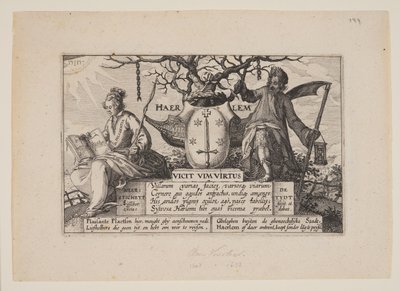 Titre, extrait de Vues des environs de Haarlem (Plaisante Plaetsen) - Claes Jansz. Visscher