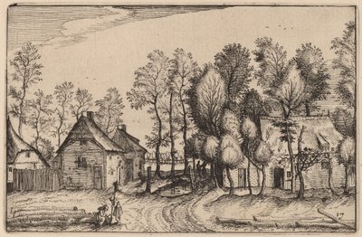 Paysage avec arbres abattus - Claes Jansz Visscher after Johannes van Doetechum, the Elder after Lucas