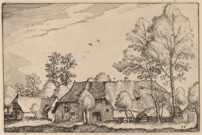 Grande ferme - Claes Jansz Visscher after Johannes van Doetechum, the Elder after Lucas