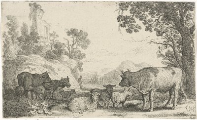 Paysage avec du bétail - Claes Moeyaert