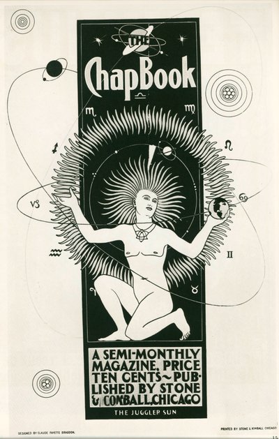 Claude F. Bragdon : The Chap Book, magazine bimensuel. USA ... (litho) - Claude Fayette Bragdon