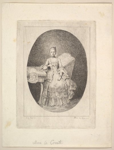 Portrait de Marguerite Le Comte - Claude Henri Watelet