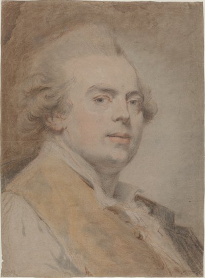 Autoportrait, vers 1780 - Claude Jean Baptiste Hoin