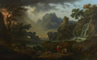 Paysage de Montagne avec une Tempête Approchante - Claude Joseph Vernet